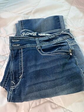 WALLFLOWER Luscious Curvy Blue Women's Jeans - 16 LONG TALL